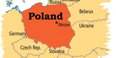 Kaart Varssavi euroopas