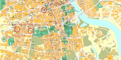 Street map Varssavi, poola