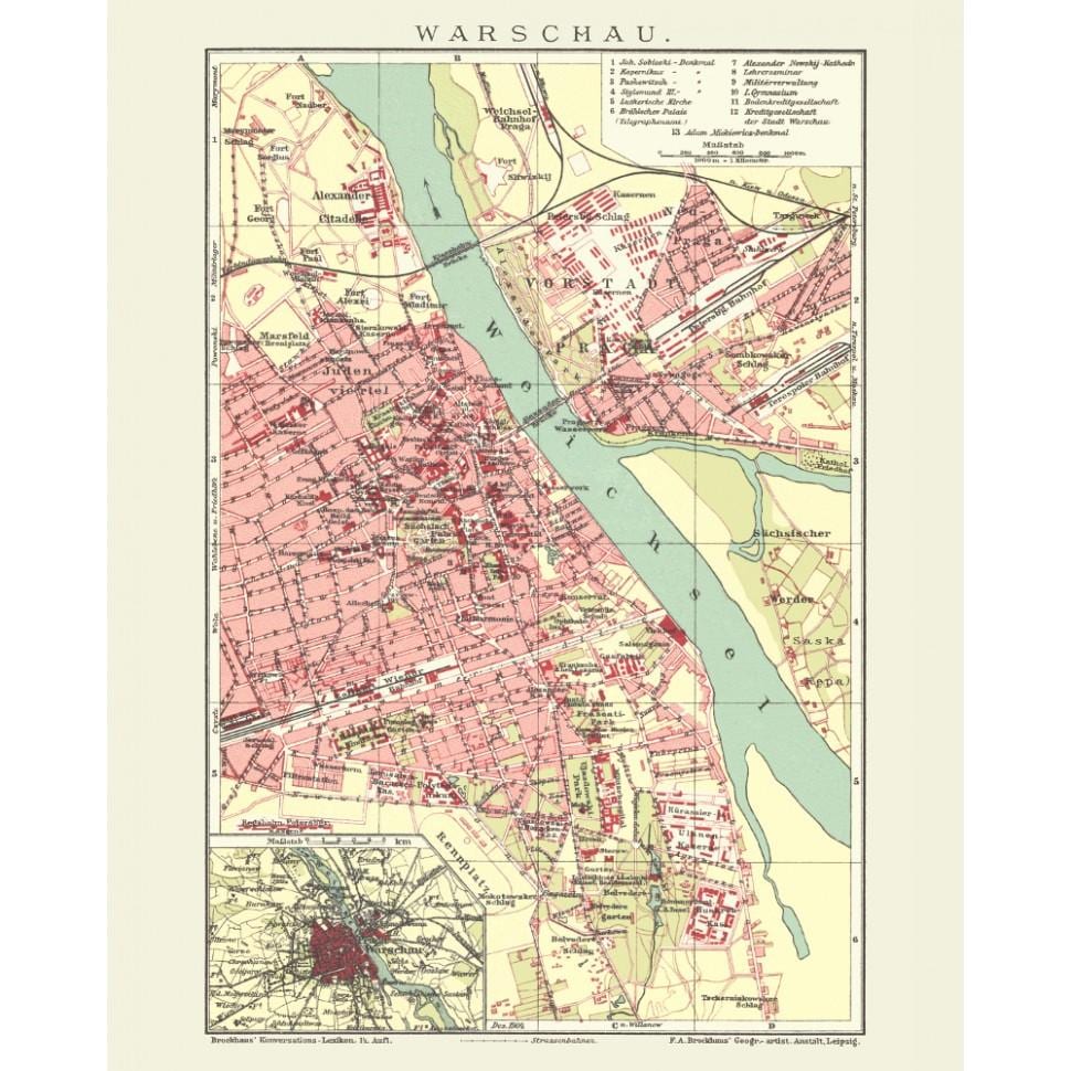 old city-Varssavi kaart